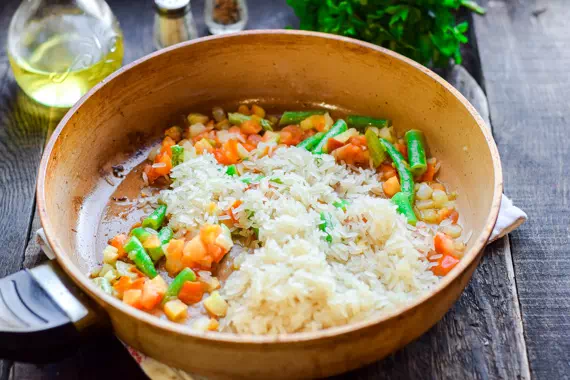 Рисовая каша с овощами - классический рецепт с пошаговыми фото