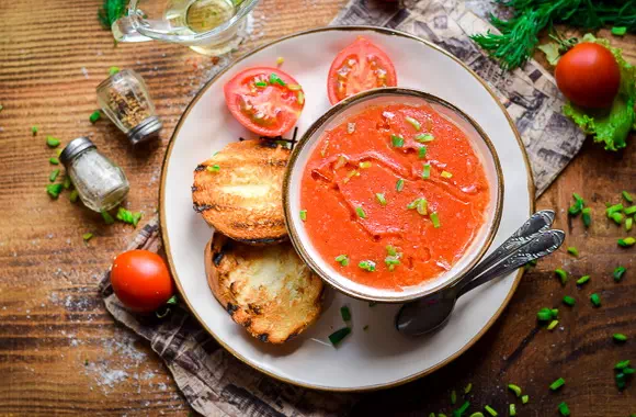 Томатный суп Гаспачо - классический рецепт с пошаговыми фото