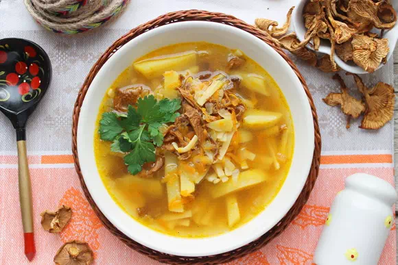 Суп из сушёных грибов с картошкой и вермишелью - оригинальный рецепт с пошаговыми фото