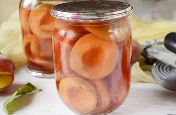 Персики половинками в сиропе - классический рецепт с пошаговыми фото