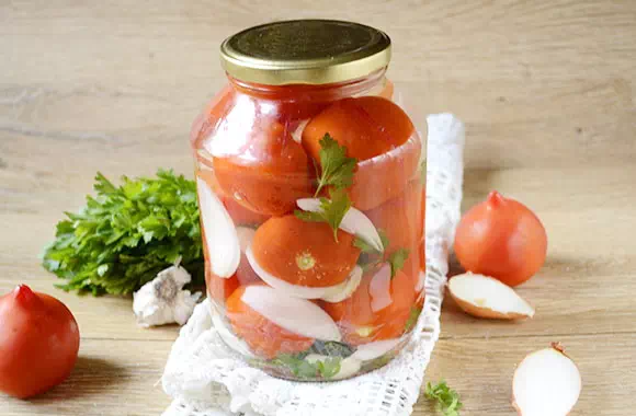 Быстрые маринованные помидоры на зиму без стерилизации - пошаговый рецепт с фото