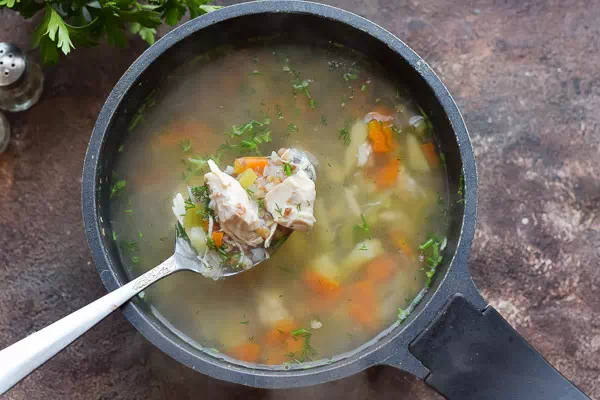 Диетический куриный суп - очень простой рецепт с пошаговыми фото