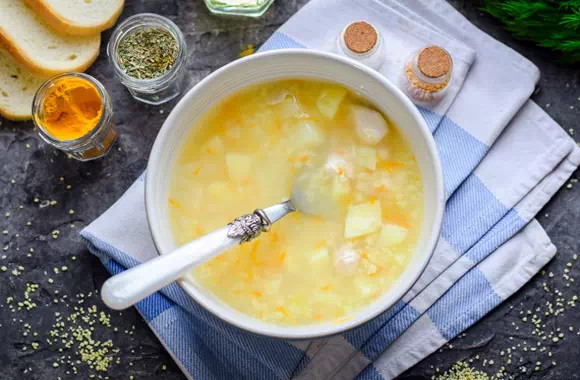 Куриный суп с пшеном - оригинальный рецепт с пошаговыми фото