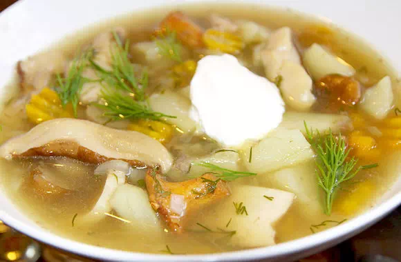 Грибной суп с картошкой