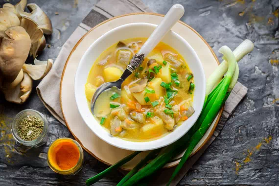 Грибной суп из вешенок - классический рецепт с фото