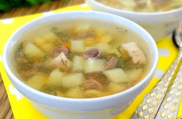 Суп с куриными потрохами - пошаговый рецепт