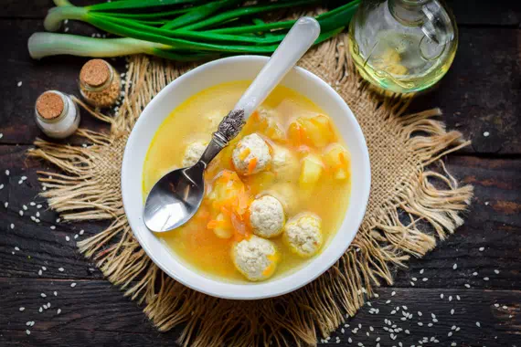 Вкуснейший суп с фрикадельками из индейки - пошаговый рецепт с фото