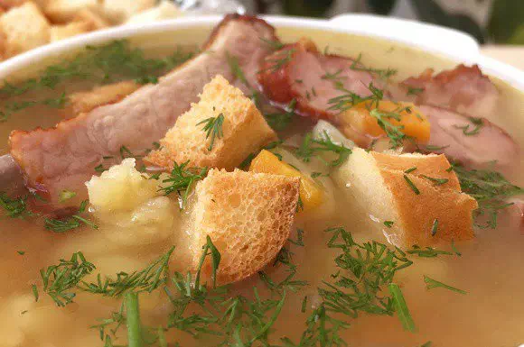 Гороховый суп с ребрышками в мультиварке