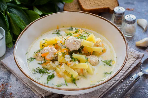 Сырный суп с фрикадельками - классический рецепт с пошаговыми фото