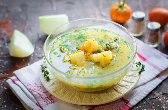 Гороховый суп на курином бульоне - оригинальный рецепт с пошаговыми фото