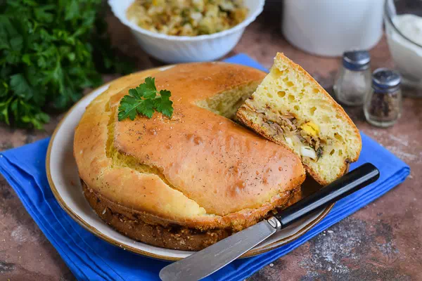 Заливной пирог с капустой на кефире в духовке - классический рецепт с пошаговыми фото