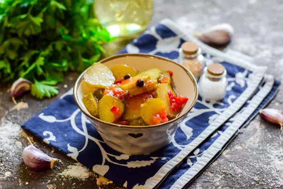 Огурцы в аджике на зиму - простой рецепт с пошаговыми фото