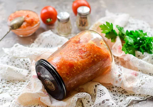 Аджика из кабачков с томатной пастой на зиму — очень простой пошаговый рецепт с фото