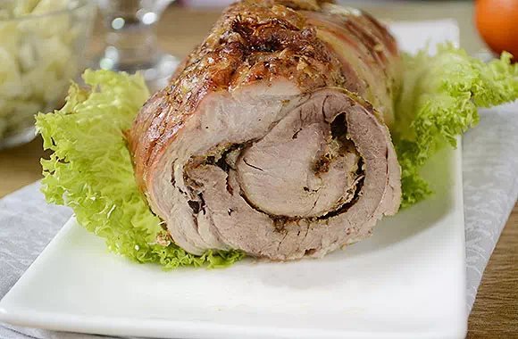 Рулет из свинины в духовке к праздничному столу - оригинальный рецепт с пошаговыми фото