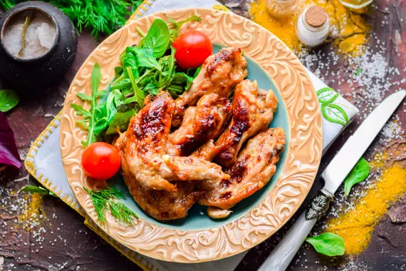 Куриные крылышки в медовом соусе в духовке классический рецепт с фото