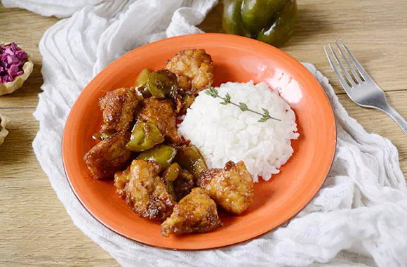 Куриное филе в кисло-сладком соусе на сковороде - простой рецепт с пошаговыми фото