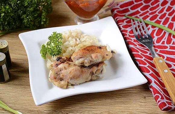 Рис с курицей в духовке - очень простой рецепт с пошаговыми фото