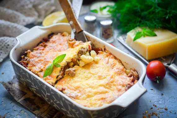 Вкуснейшие макароны с фаршем и сыром в духовке - очень простой рецепт с пошаговыми фото 